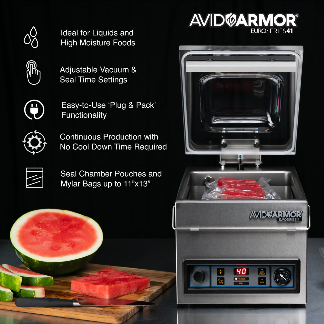 Armor - Vacuum Sealer Machine A100, Vacuum Food Sealer for Food