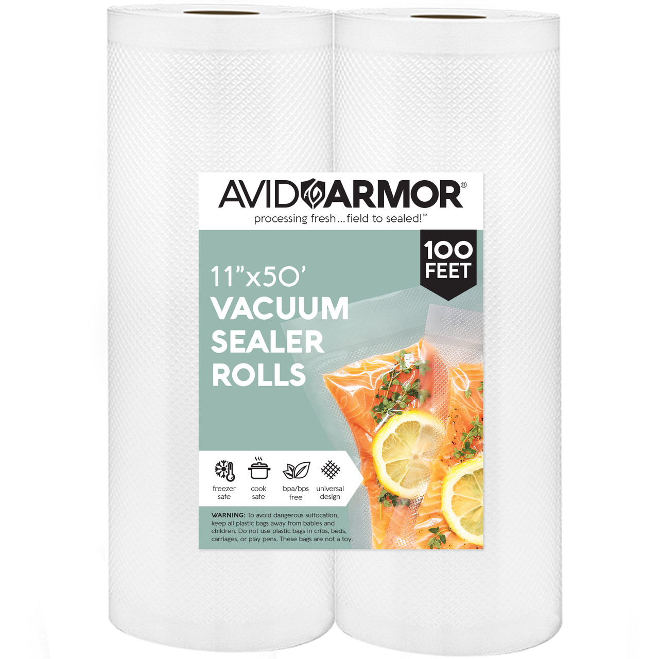 Vacuum Sealer Quart Bags - 100 Pack