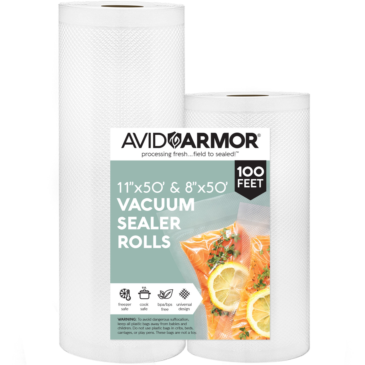 FoodSaver 8 x 20' Vacuum Seal Rolls, 2PK 
