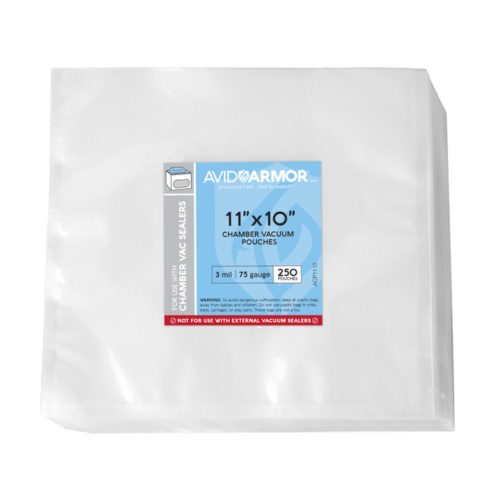 11"x10" - 250 Pack Chamber Vacuum Sealer Pouches