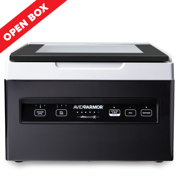 The Avid Armor USVX chamber vacuum sealer is the ideal kitchen appliance for all of your home vacuum sealing needs. It keeps food fresh up to 5x longer.  The exterior has a black stainless finish which will blend in to fit any modern kitchen.