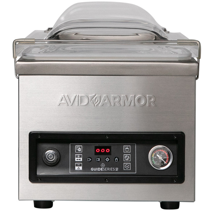 Avid Armor Food Chamber Vacuum Sealer Guide Series Gs41 - 10 inch Seal Bar, Oil Pump, Perfect for Liquid-Rich Wet Foods, Cooking Sous Vide, Heavy Duty