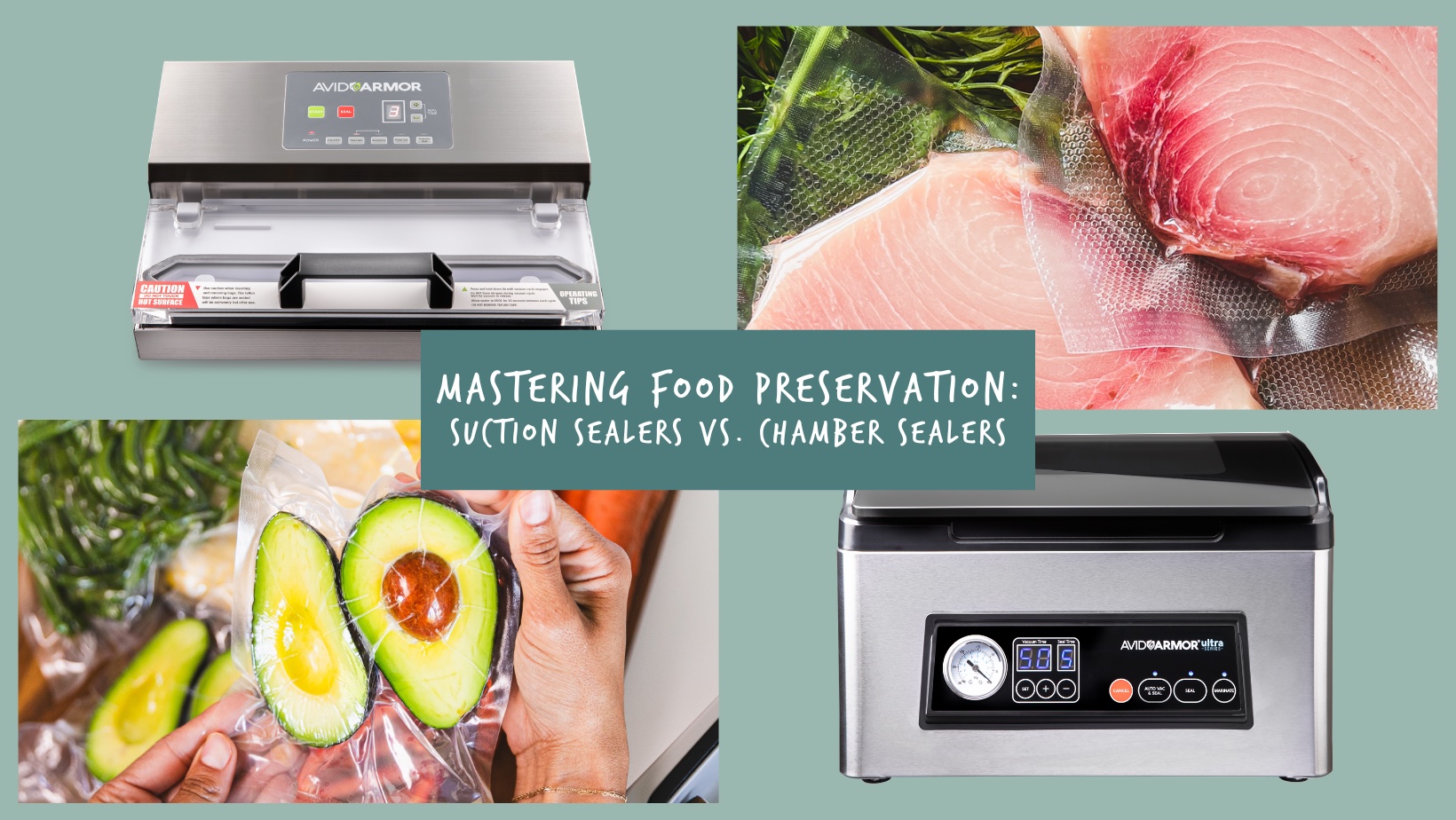 Mastering Food Preservation: Suction Vacuum Sealers vs. Chamber Vacuum  Sealers - Avid Armor