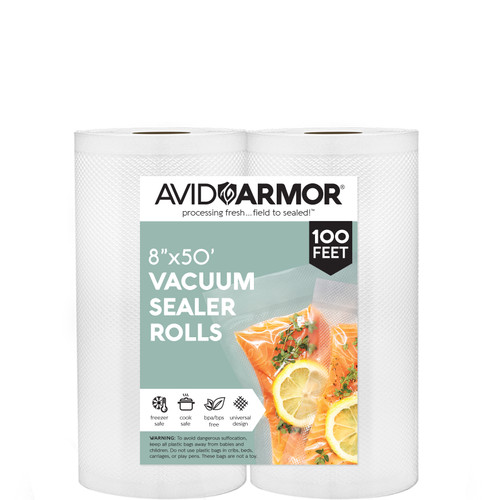 500 Quart Vacuum Sealer Bags 8x12 6x10 Embossed Food Saver Storage