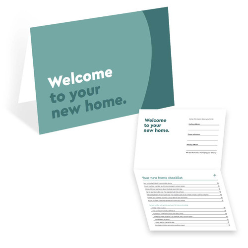 Welcome to your new home card