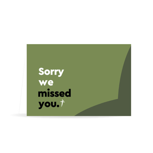 Sorry we missed you Calling Card - IN STOCK