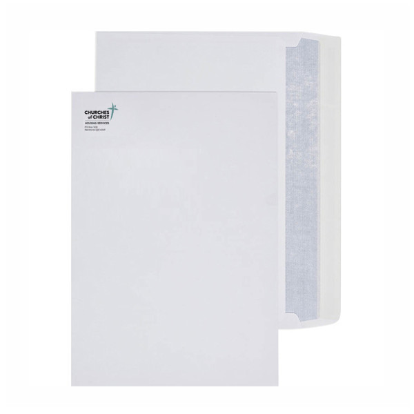 C4 Envelopes HOUSING - Plain Faced Peel and Seal (1,000 set) - MADE TO ORDER
