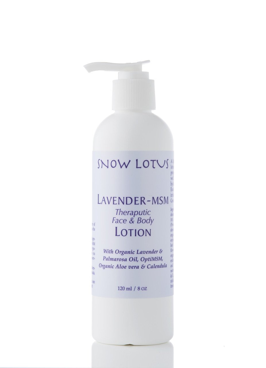 Lavender-MSM Therapeutic Face & Body Lotion 240 ml/8 oz - Snow