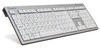 Logickeyboard Silver w/dual USB hub US