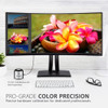 Viewsonic 34" ColorPro™ 21:9 Curved UWQHD Monitor with 100Hz, FreeSync, 90W USB C, RJ45 and sRGB