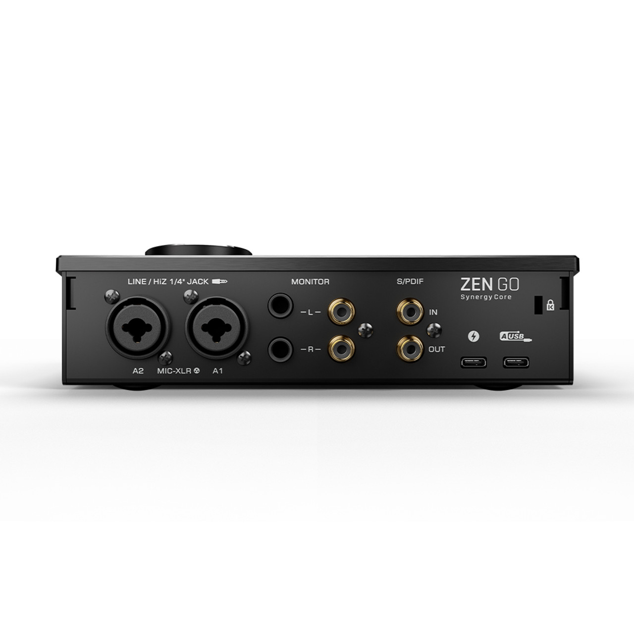 Zen Go Synergy Core, Audio Interface, 4x8 Bus-Powered USB-C Interface For  Recording Music, with Onboard Real-Time Audio Recording Effects, USB