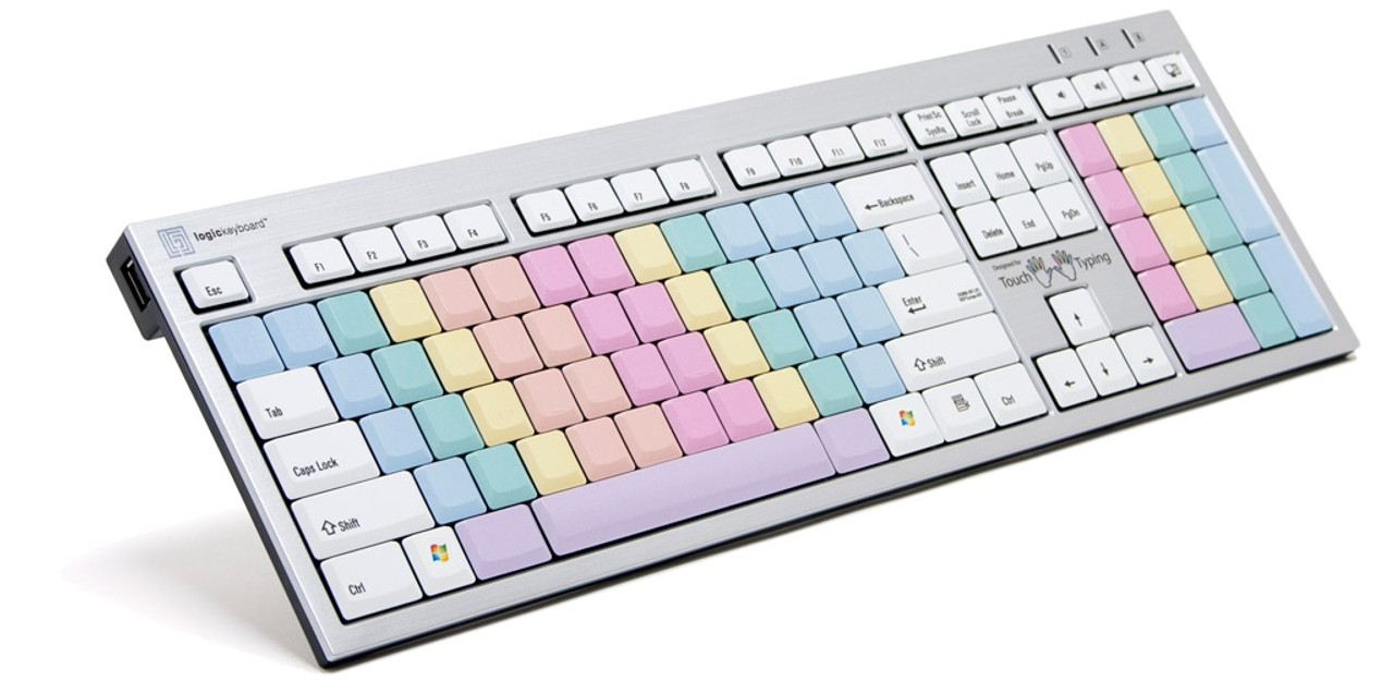 Touch Typing No-Letters PC Slim Line US