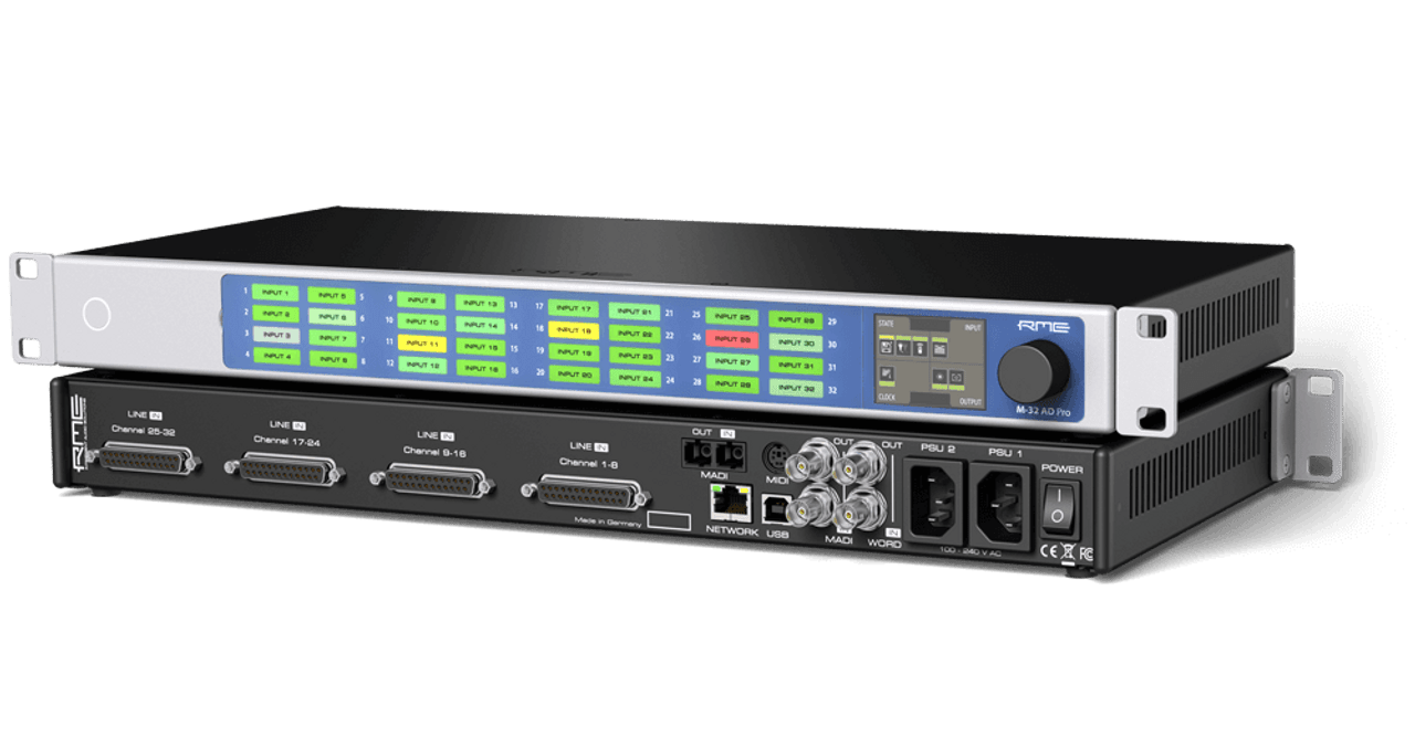 RME M-32 DA - 32-Channel High-End MADI/ADAT to Analog Converter