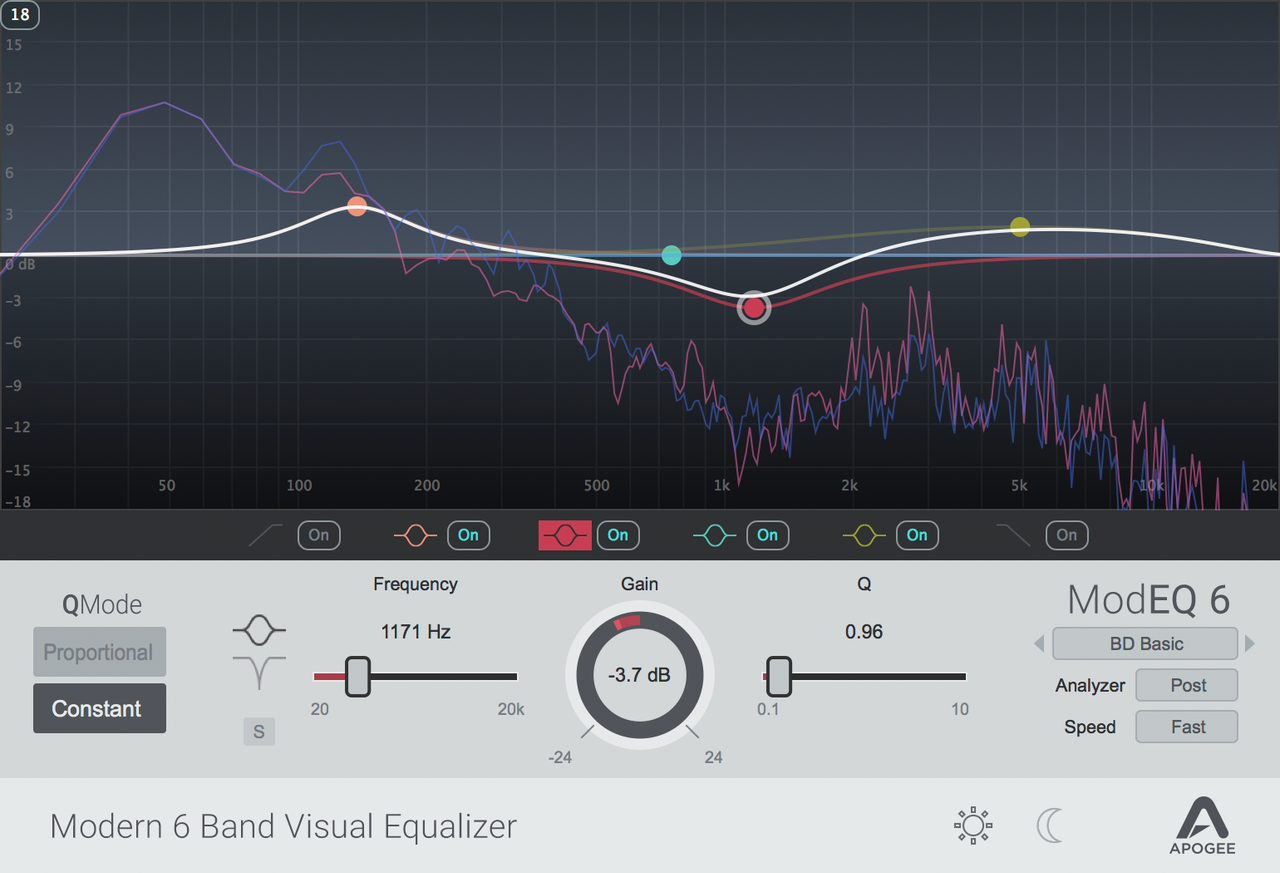 Apogee FX ModEQ6 - Modern 6-band parametric EQ