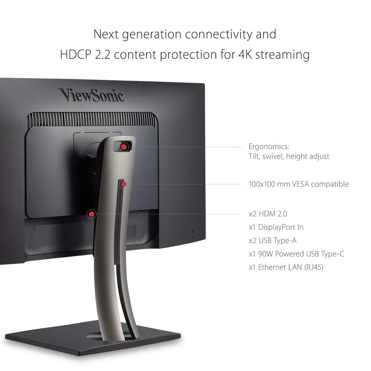 Viewsonic 34" ColorPro™ 21:9 Curved UWQHD Monitor with 100Hz, FreeSync, 90W USB C, RJ45 and sRGB
