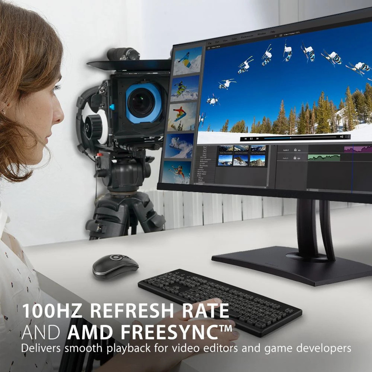 34 UltraWide™ Curved Monitor with WQHD HDR10 Display 100Hz Refresh Rate  and USB Type-C™