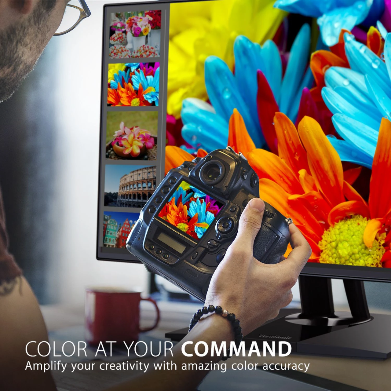 Viewsonic 32" ColorPro™ 4K UHD IPS Monitor with 60W USB C, sRGB, HDR10 and Pantone Validated