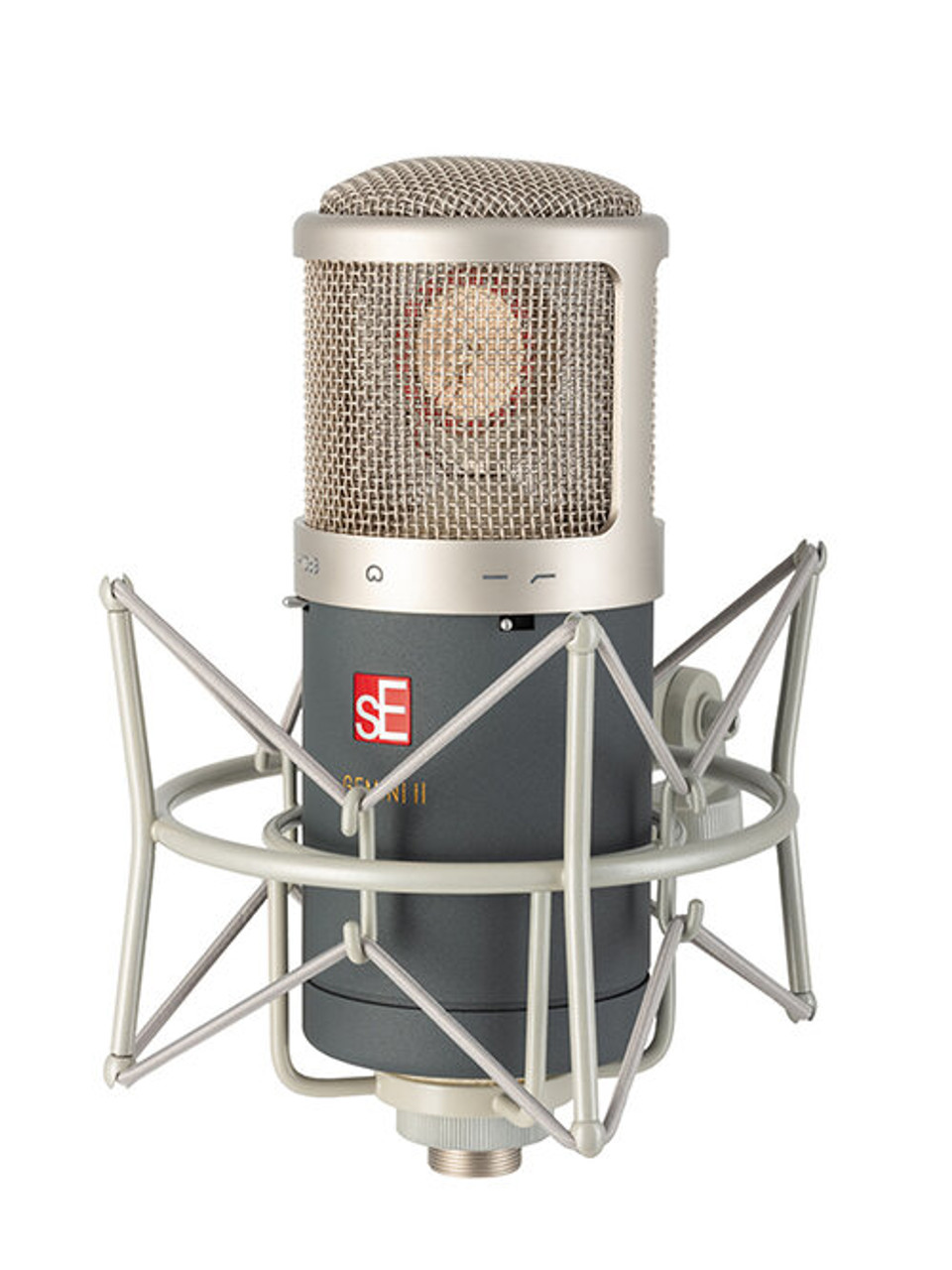 The Gemini II - SE Electronics Dual Tube Cardioid Condenser Microphone with Shockmount and Case