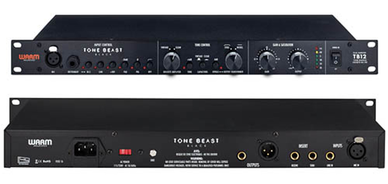 Warm Audio TB12 Black “Tone Beast” - Tone Shaping Mic Pre