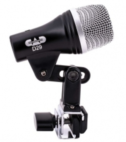 D29 - Compact dynamic drum mic w/integrated rim mount