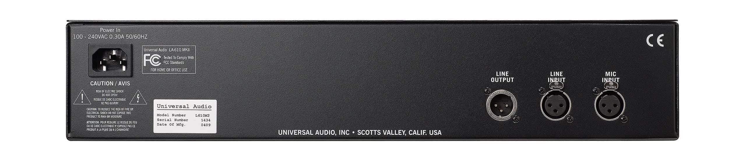 Universal Audio LA-610 Mk2 Recording Channel