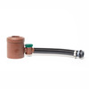 Rain Diverter with Connecting Hose, Tap and Fittings for Water butts. Brown.