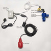 Mains Water Top-up Controller Kit with main parts annotated