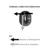 6800 Litre Underground Water Tank Service Connections Orientations (Standard)