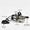 Submersible Steelpump with Float Swich parts annotated.