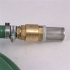 Pump Suction Hose Kit. Close-up of Stainless Steel Filter cage and Brass Non-Return Valve