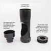 Downpipe leaf separator filter with adaptors