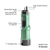 Divertron X - DAB Submersible Pump - key parts annotated