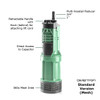 Divertron Mesh (standard) - DAB Submersible Pump - key parts annotated