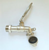 Lockable bib tap 3/4" Metal - Showing components