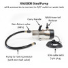 SteelPump with Pump to Tank Connector, Carry Handle and Multi-hose Reducer.