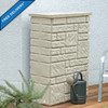 Maurano Sandstone colour space-saving Water Butt with Free Mainland UK Delivery.