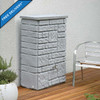 Maurano Granite colour space-saving Water Butt with Free Mainland UK Delivery.