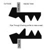 Open Grommet showing how to make a watertight seal of a pipe through a tank wall.