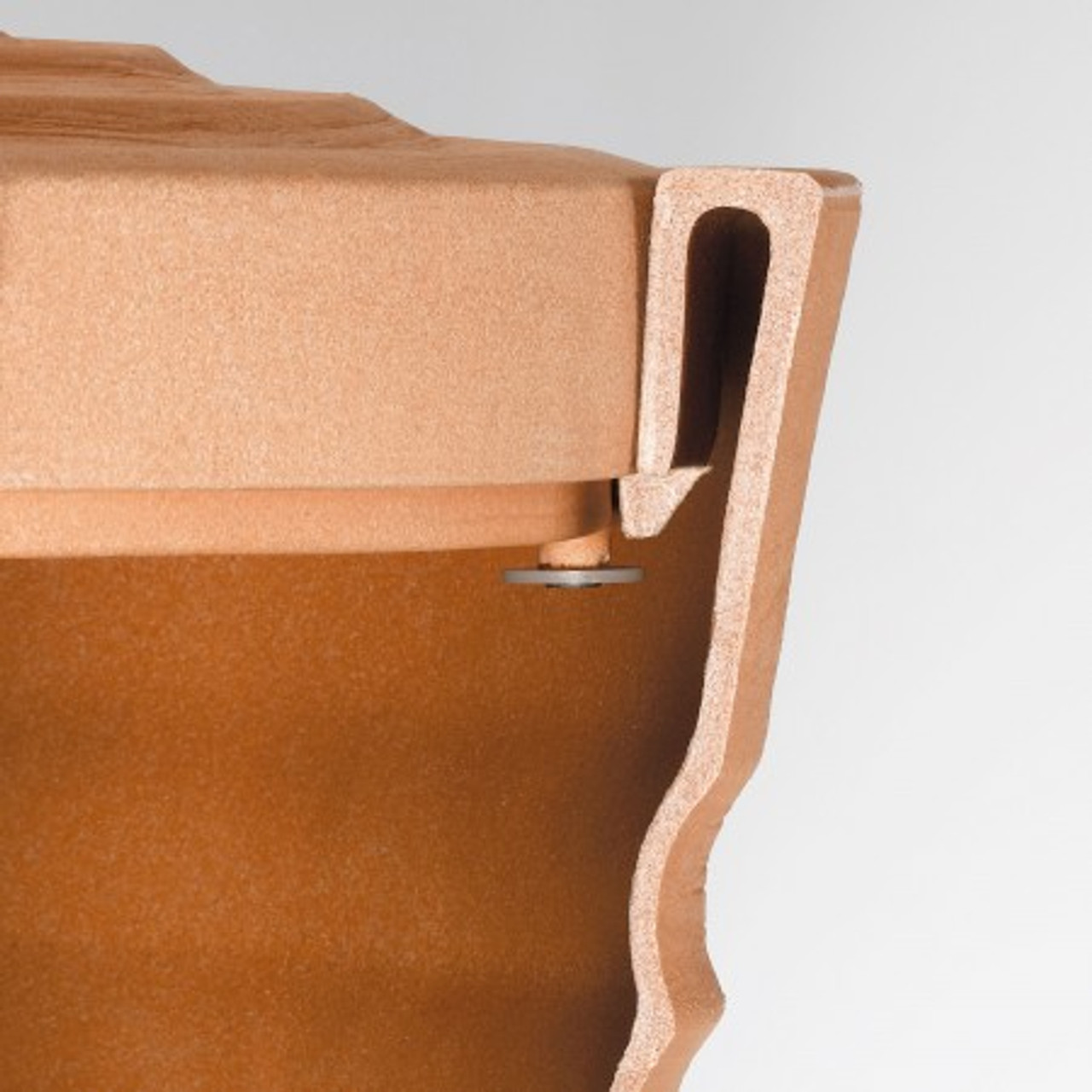 The Tuscan waterbutt features a child safety lock on the removable lid.