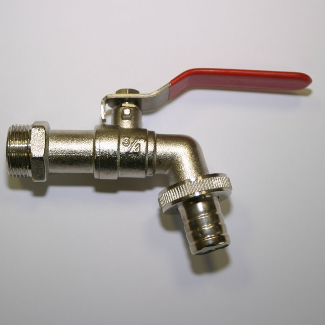 3/4" Metal Quarter-turn tap with Hosetail for Hose