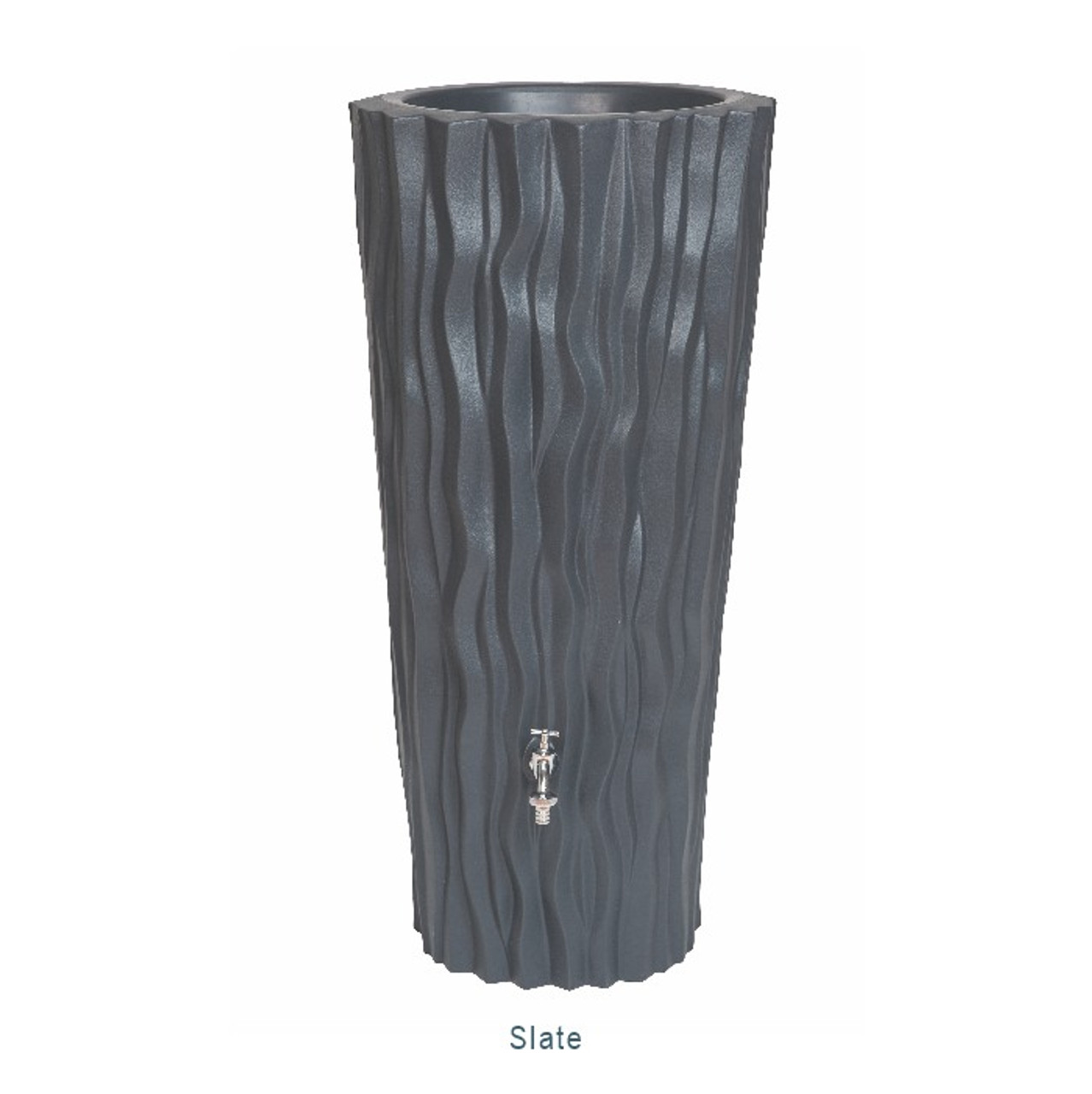 Alana Water Butt Planter.  Colour finish: Slate