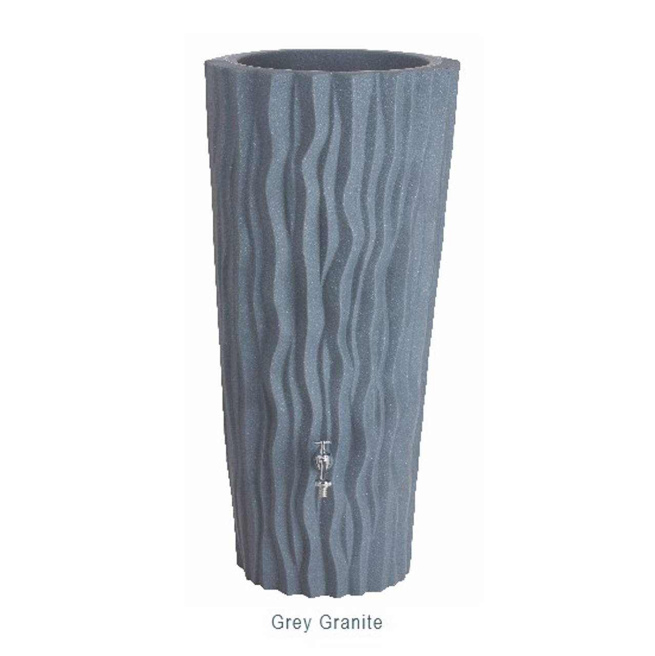 Alana Water Butt Planter.  Colour finish: Grey Granite