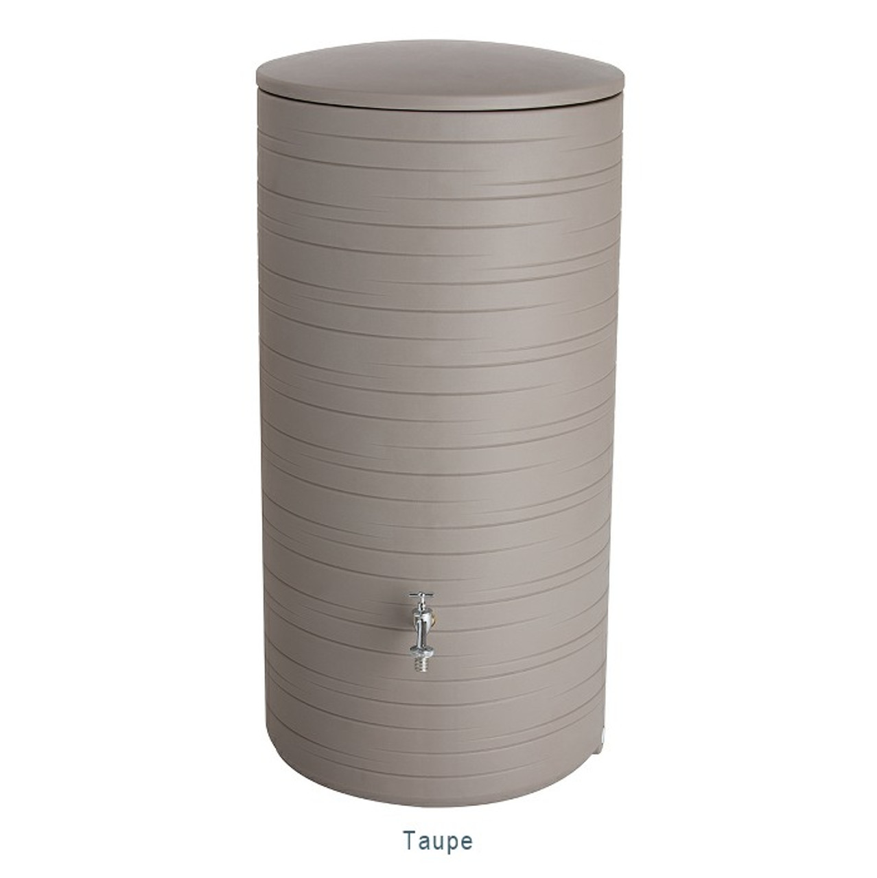 280L Novara Contemporary Water Butt. Colour finish: Taupe