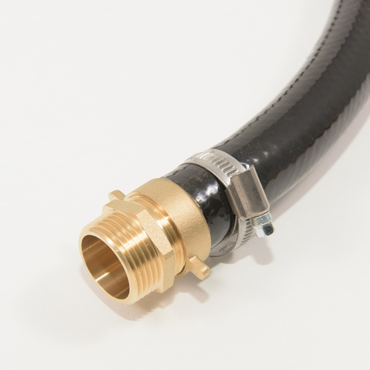 Pump End with Brass Double Thread (Nipple) and Flat Seal