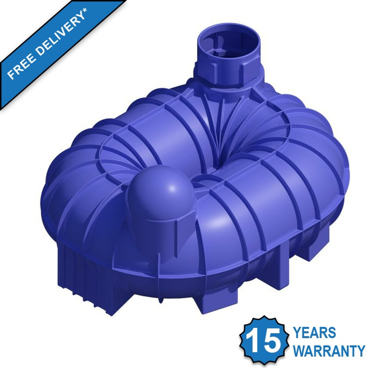 6800 Litre (1495 Gallon) Underground Non-Potable Water Tank (Twin Access) - Free Delivery & 15 Year Warranty