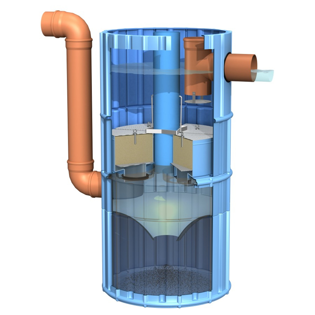 HydroSystem 1000 - Traffic - cutaway showing internal filters and components