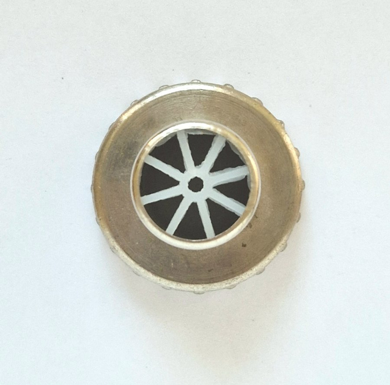Lockable bib tap 3/4" Metal - Showing end