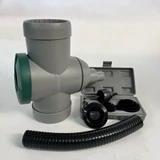 Rainwater diverter for downpipe connection to sealed water butts overview