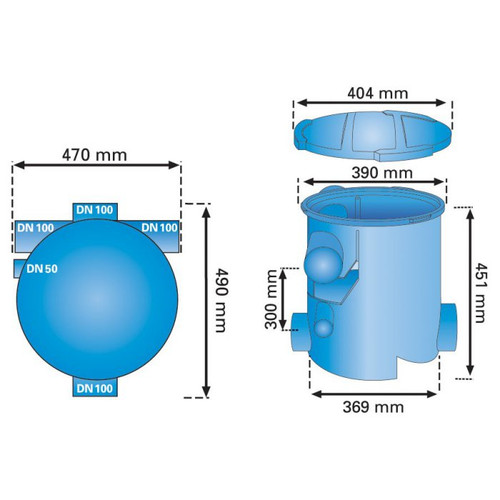 Volume Filter Dimensions.