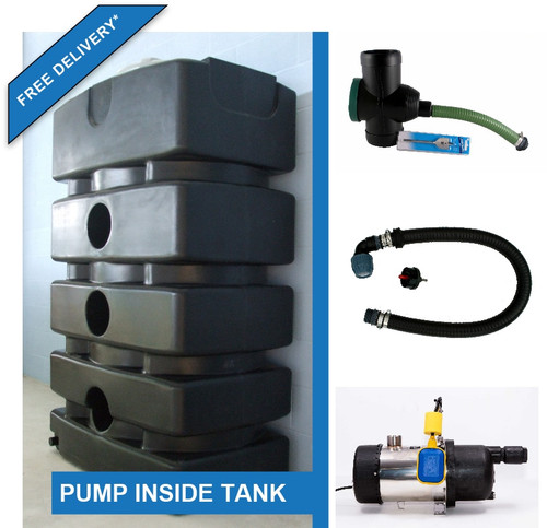 1500 Litre Water Storage Tank with Internal Pump Kit. Free Delivery